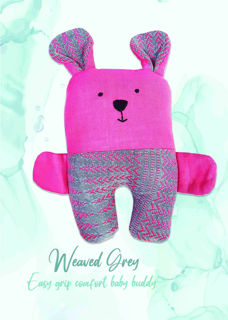 Easy Grip Plush Toy - Ted - Weaved Grey