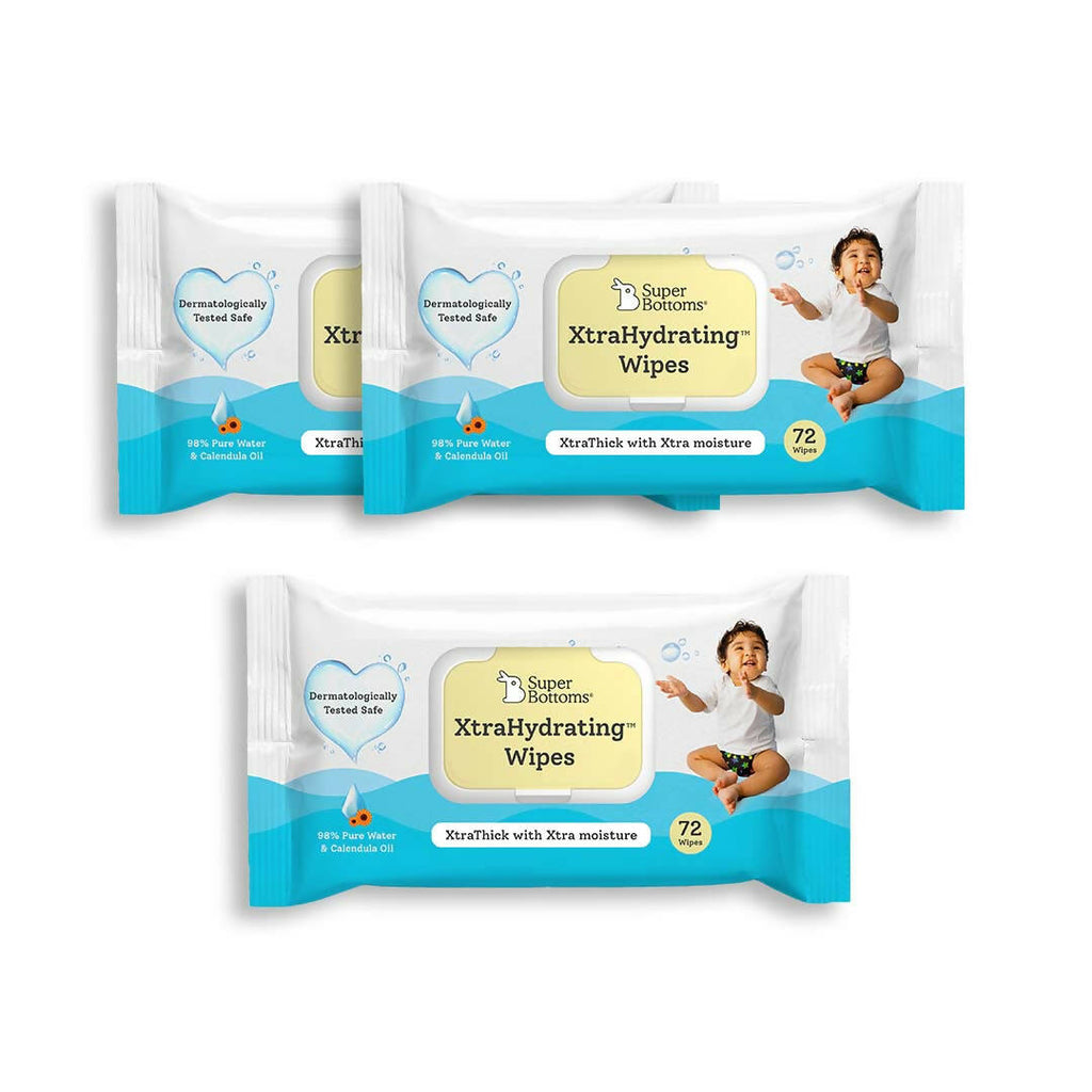 XtraHydrating™ Wipes For Babies | Pack Of 3 | 72 Wipes