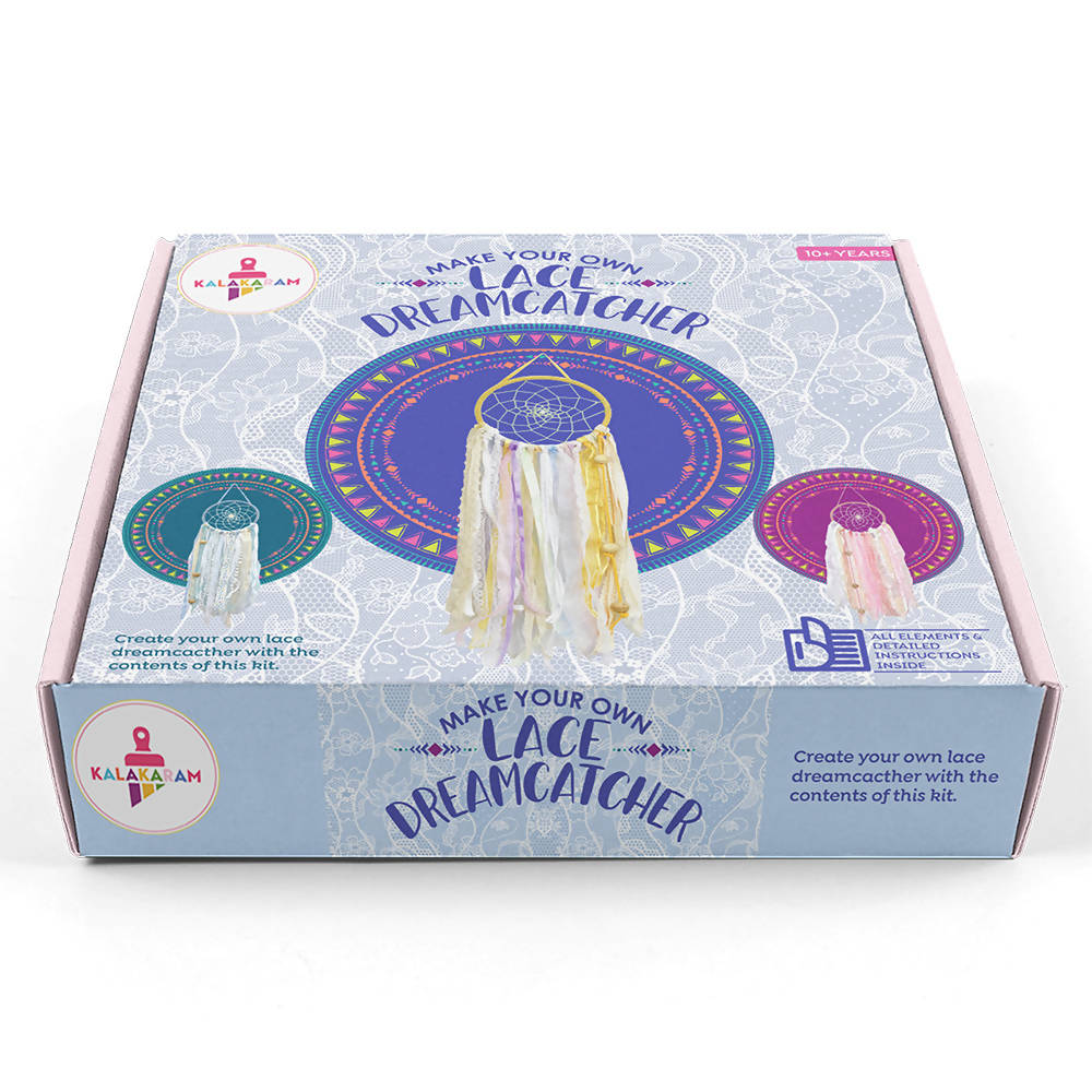 Lace Dream Catcher Making Kit, DIY Activity Kit For Kids