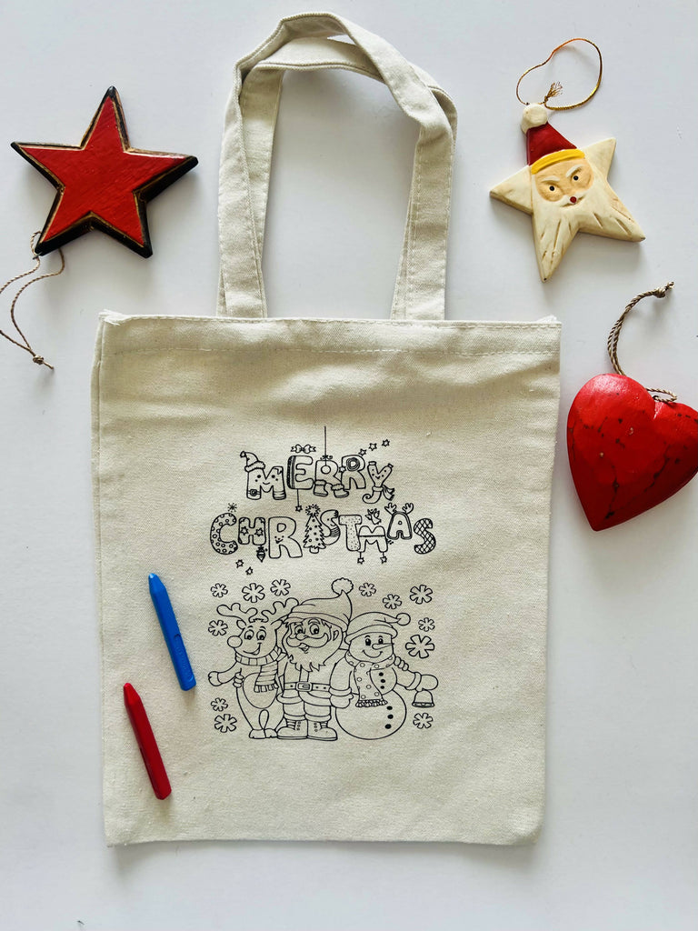 DIY Colouring Santa, Snowman, Reindeer Goody Bag