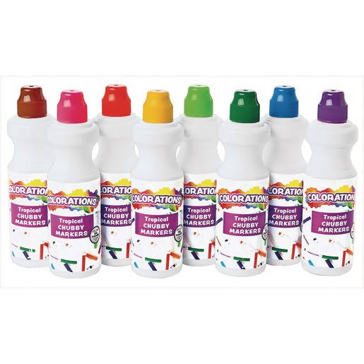 Wash Chubbir Markers (TROPICAL) - 8pc