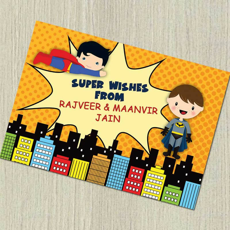 Superheros 1 Gift Notecards