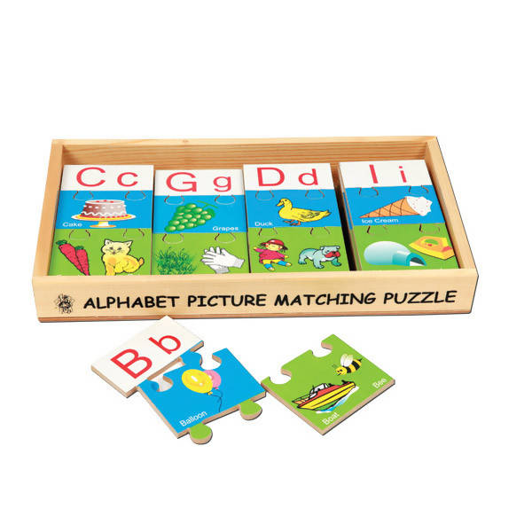 Alphabet Picture Matching Puzzle Strips