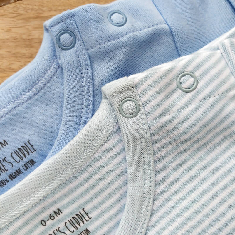 100% Organic Cotton Tshirts Set - Combo Pack of 2