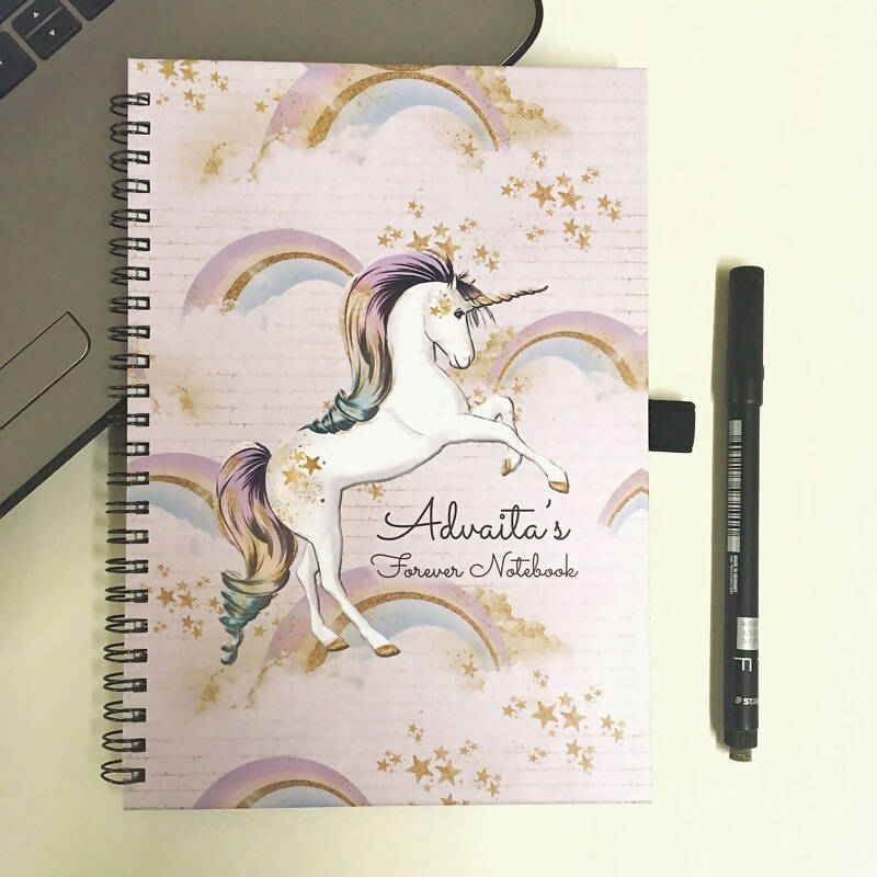 Unicorn Forever (Rewritable) Notebook