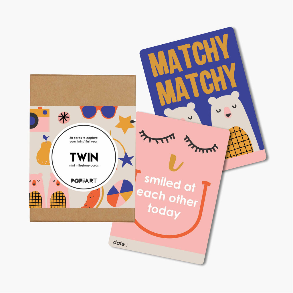 Mini Milestone Cards - Twin