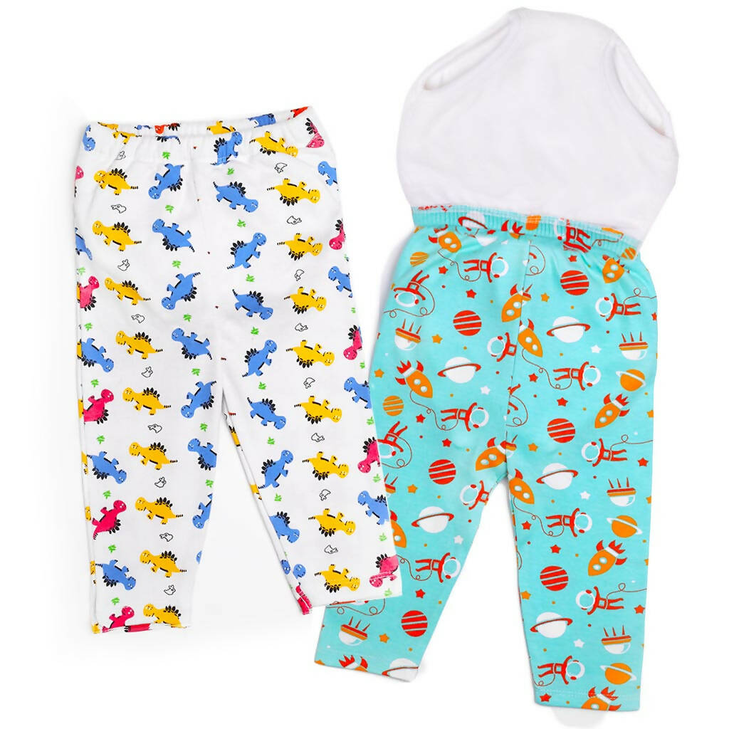 Dino Dreams And Space Flight | Diaper Pants - Pack Of 2