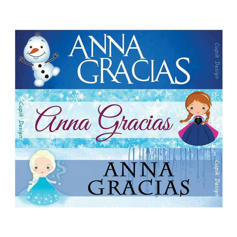 Frozen Name Stickers