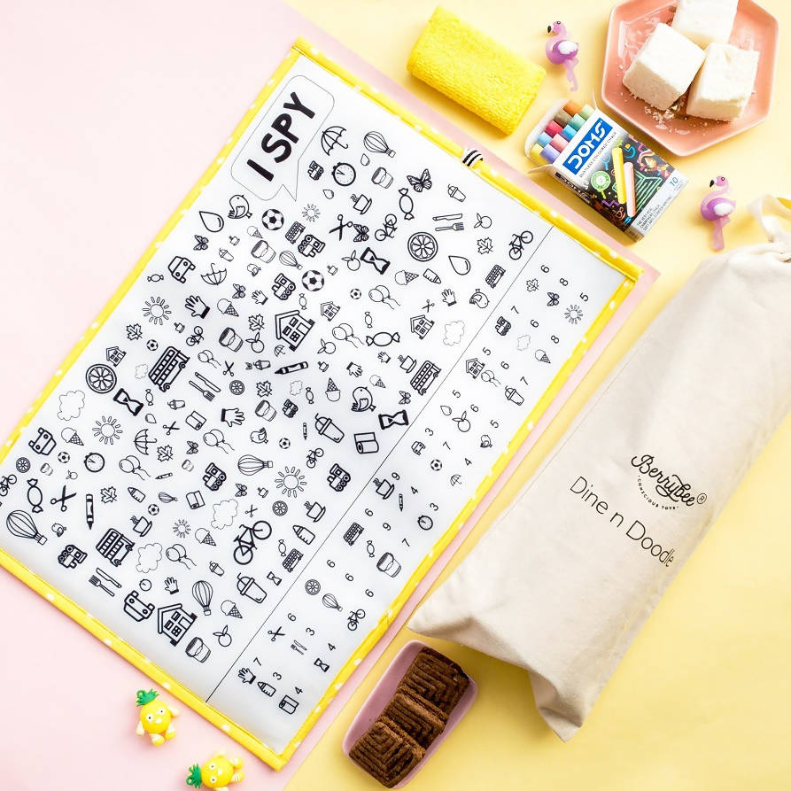 Dine And Doodle Mat - Yellow
