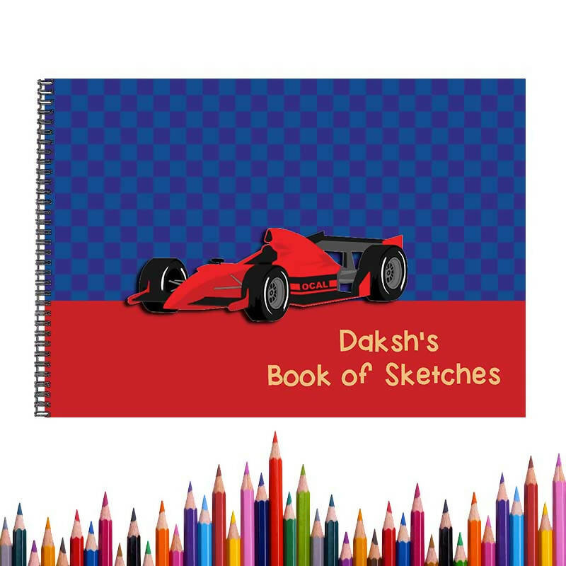 Racing Car Sketch Book