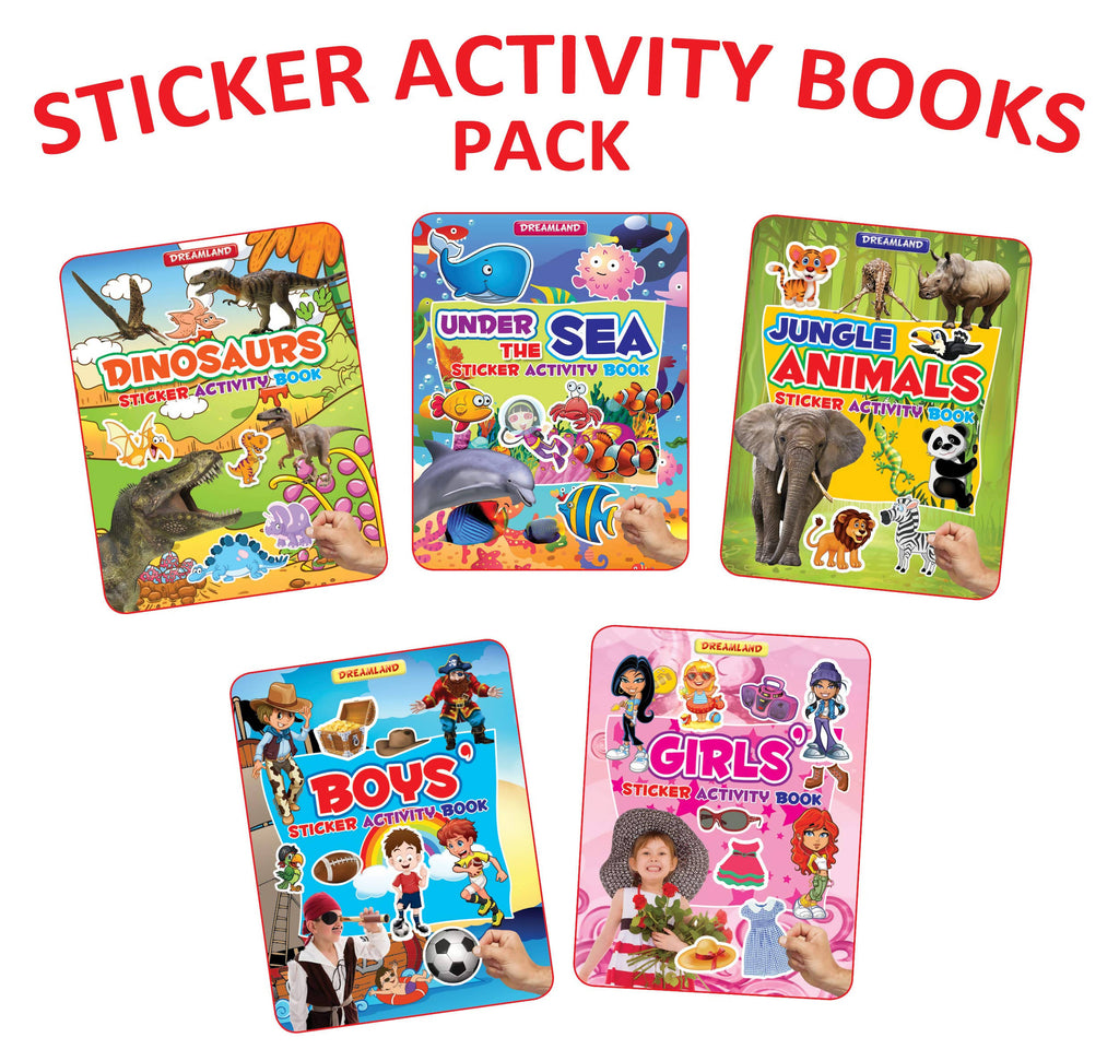 Sticker Activity Book - Pack (5 Titles)