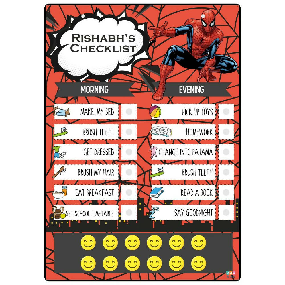 Spiderman - Daily Responsibility Chart