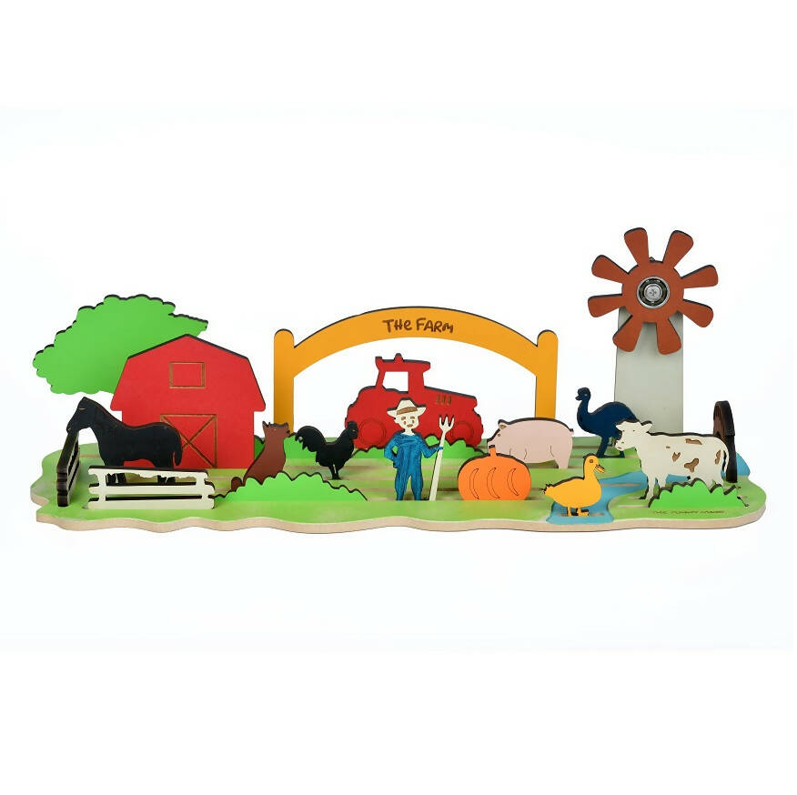22 Pieces 3D The Farm Wooden Theme Board Jigsaw Puzzle
