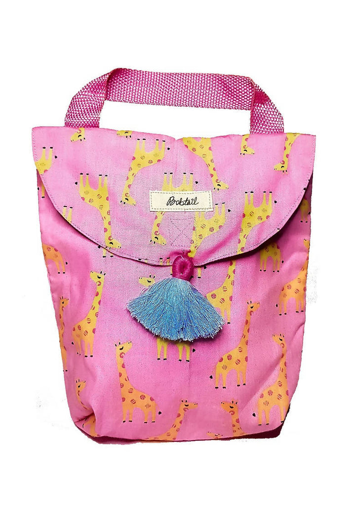 Diaper Tote Bag - 'Stroller' Tote Bag - Pink Giraffe