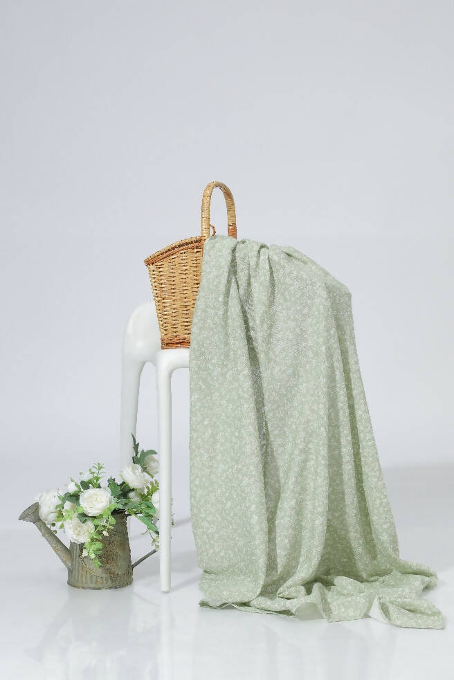 Bamboo Swaddle | Green Floral