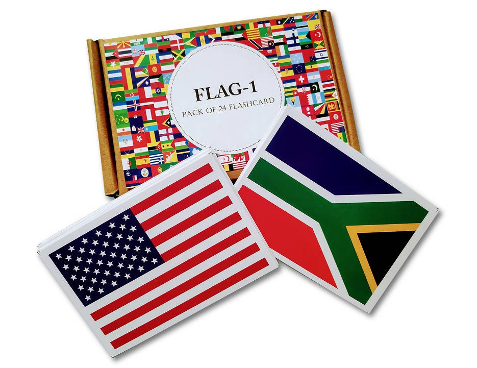 Flags part 1 Flashcards- Pack of 24