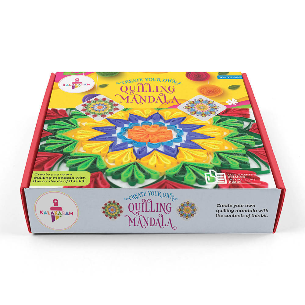 Quilling Mandala Kit, Paper Stripes Art Box Activity For Girls, Hobby Craft Kit