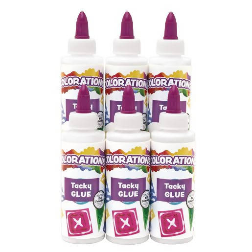 Colorations Tacky Glue 4OZ 6 Pack