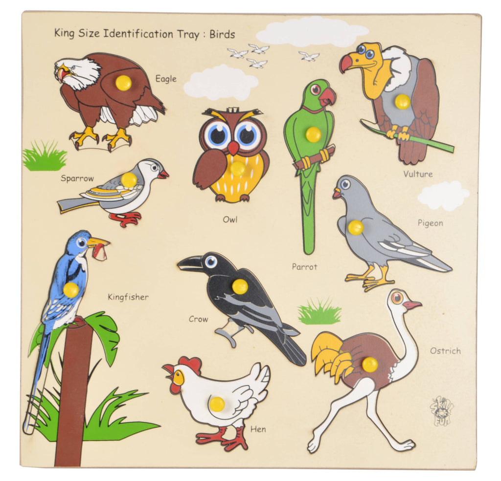 King Size Identification Tray Birds