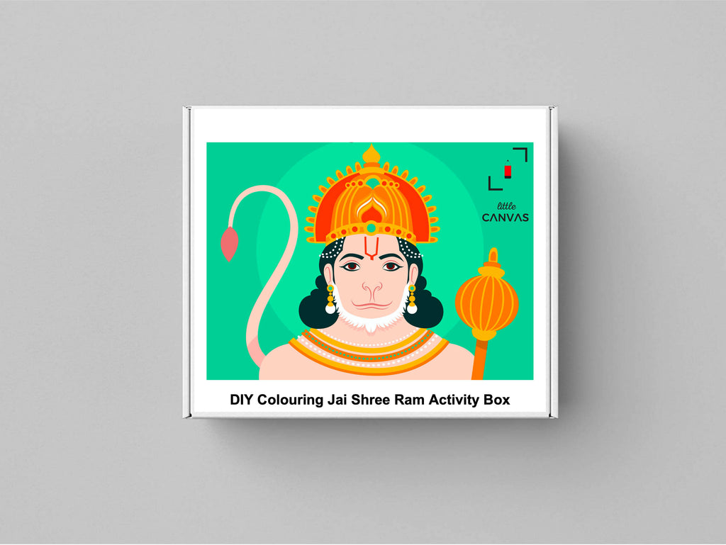 DIY Colouring Jai Shri Ram Activity Box
