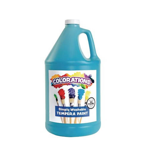 Gallon Of Turquoise Simply Washable Tempera Paint
