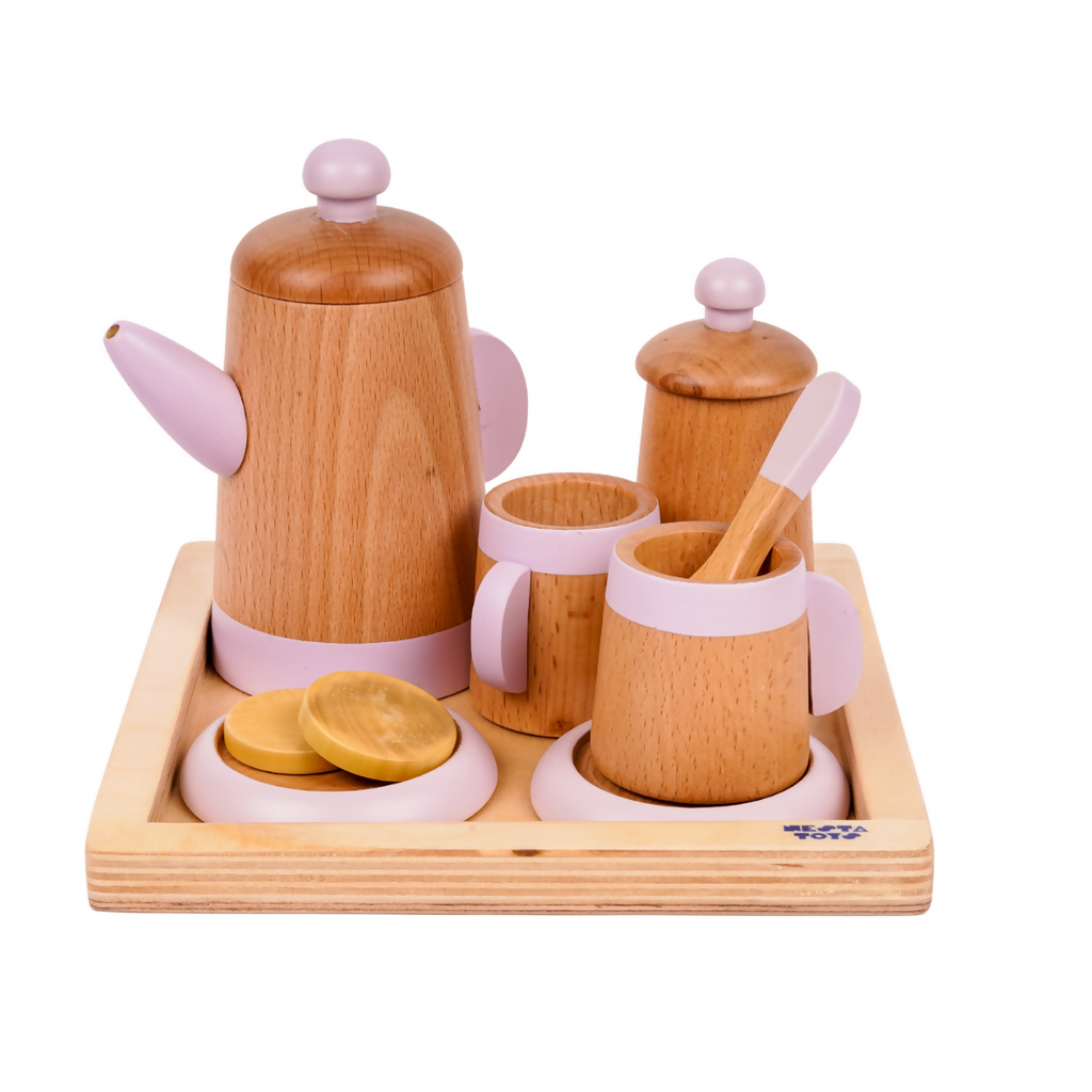 Wooden Tea Set  Kitchen Toys 1