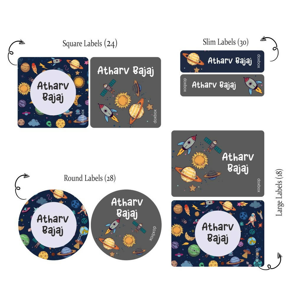 Space Pattern - Mixed Labels