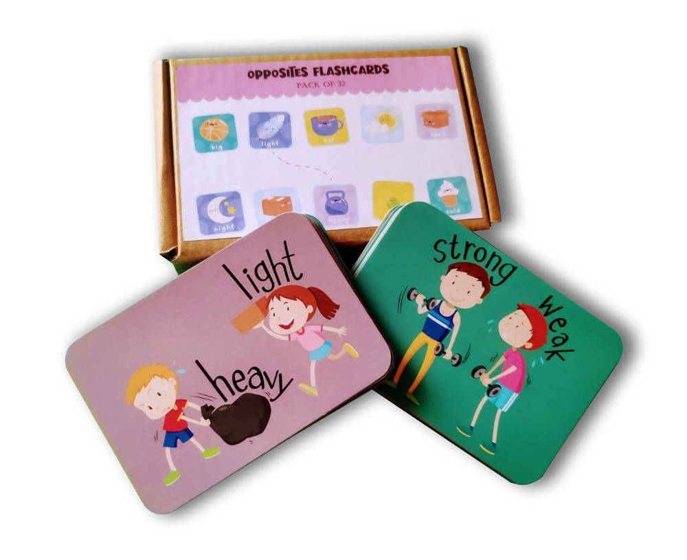 Opposites Flash Cards- Pack of 32