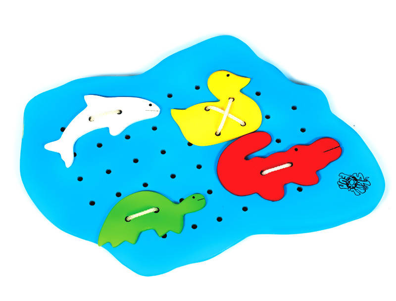 Sewing Pond With Water Animals