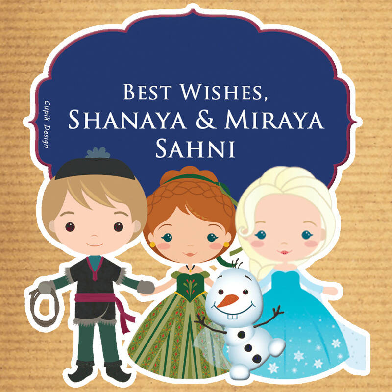 Frozen Shaped Gift Stickers