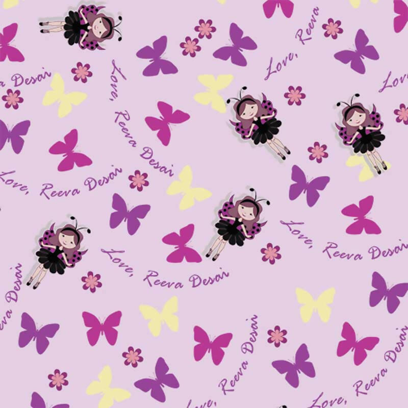 Lavender Fairies Wrapping Paper