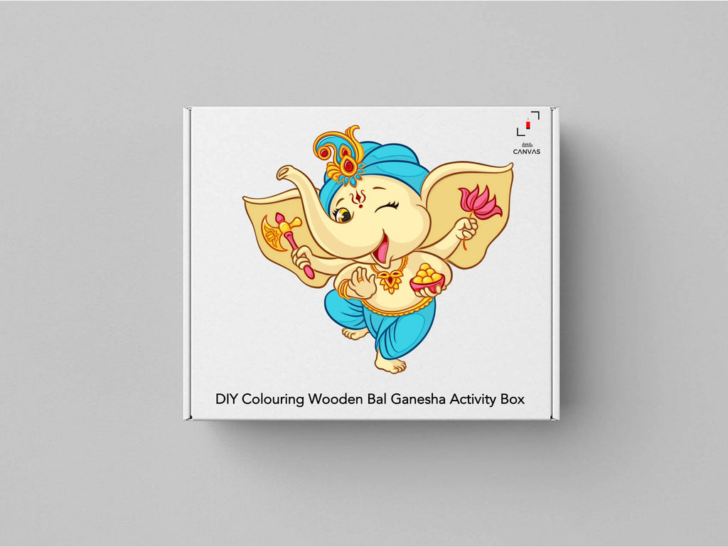 DIY Colouring Wooden Bal Ganesha Activity Box