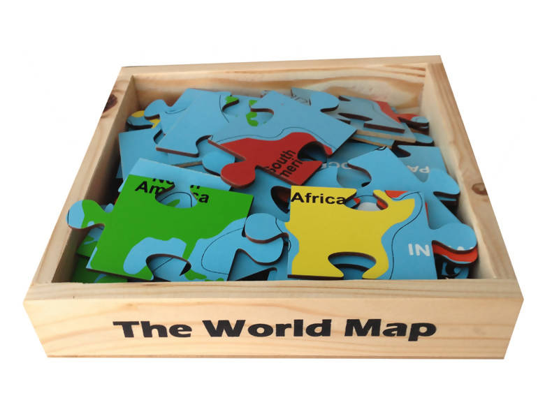 The World Map Continents Jigsaw Puzzle