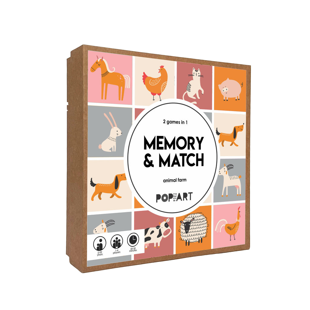 Memory & Match - Farm Animals