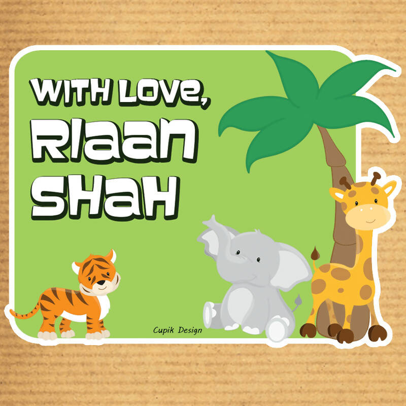 Animals Shaped Gift Stickers