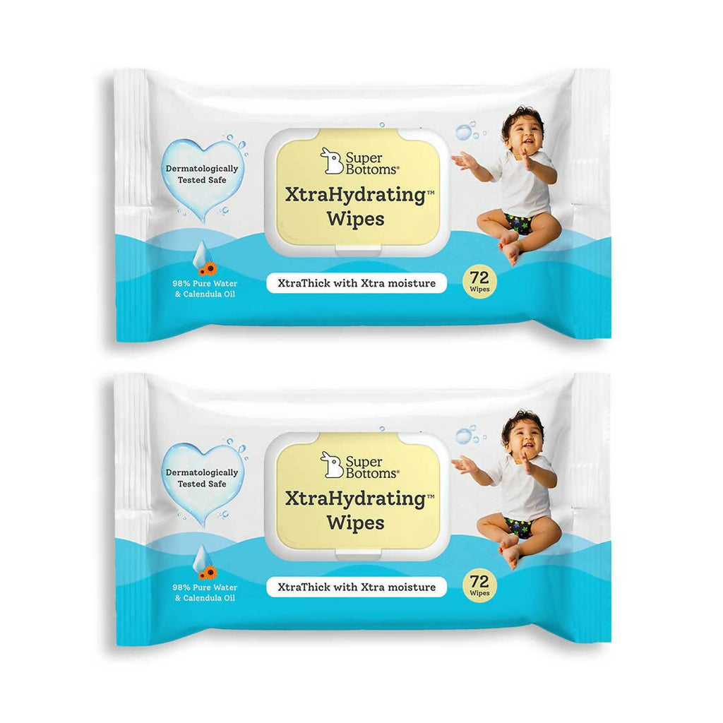 XtraHydrating™ Wipes For Babies | Pack Of 2 | 72 Wipes