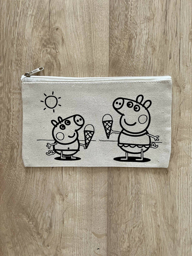 DIY Colouring Peppa Pig Pouch