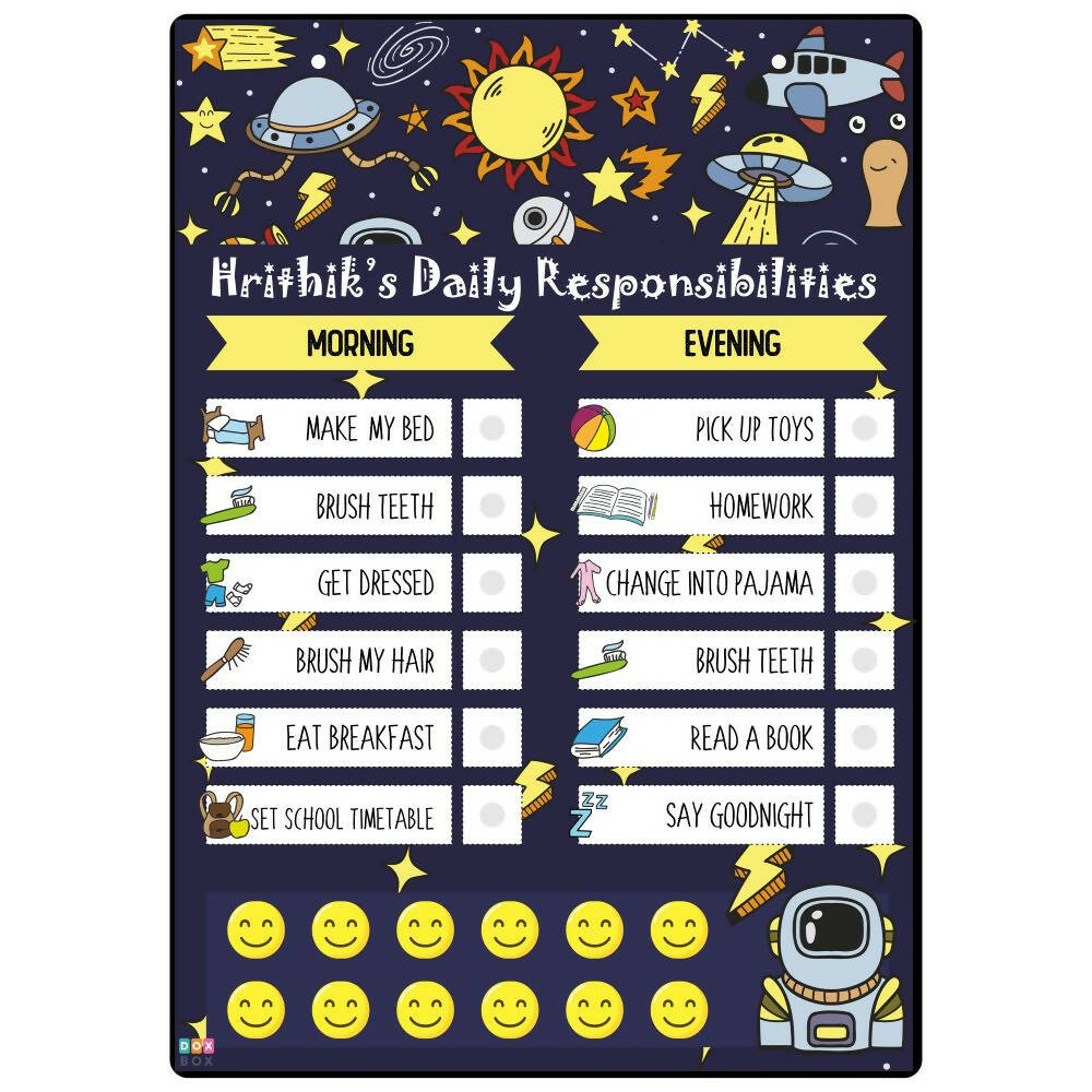 Space - Daily Responsibility Chart