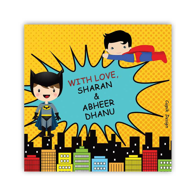 Superheros Gift Tags