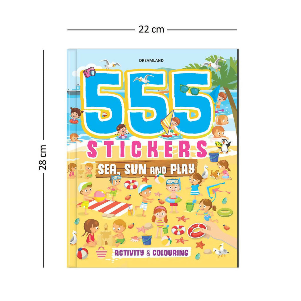 555 Stickers, Sea, Sun And Play Activity & Colouring Book