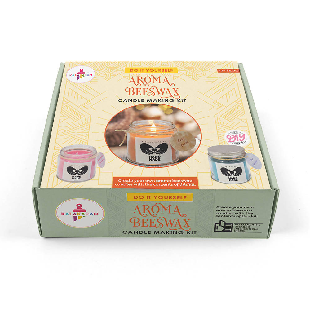 Pure And Natural Beeswax Aroma Candle Making Kit, Make 6 Colorful Aroma Candle