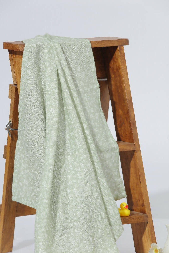 Bamboo Towel | Green Floral