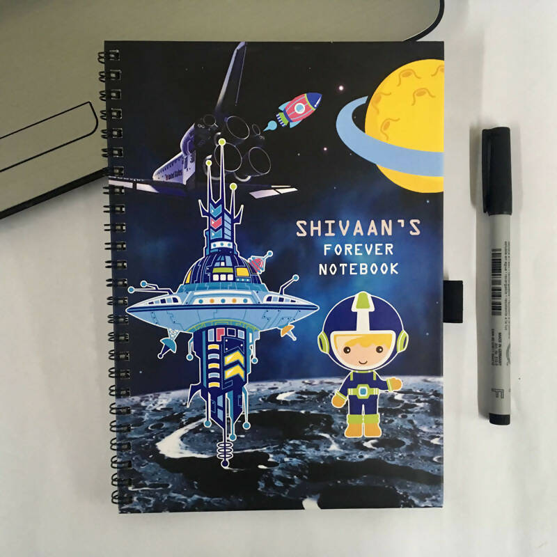 Astronaut Forever (Rewritable) Notebook