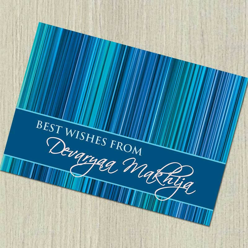 Blue Stripes Gift Notecards