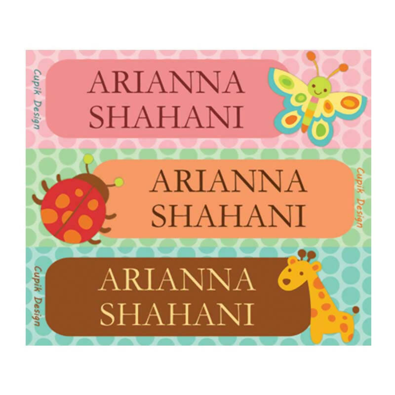 Woodland Name Stickers