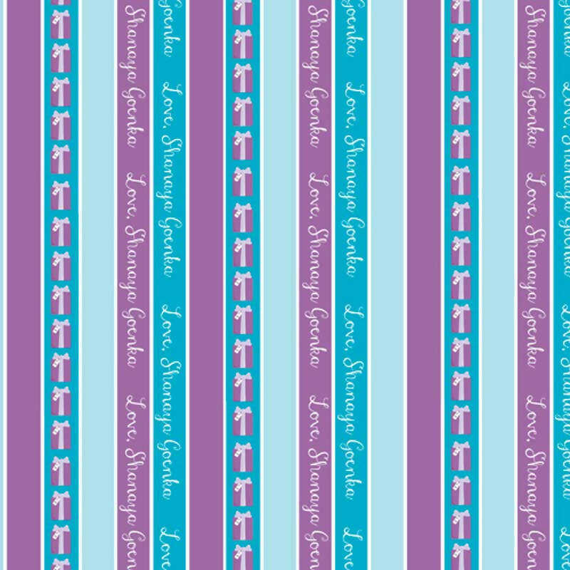 Purple & Blue Wrapping Paper