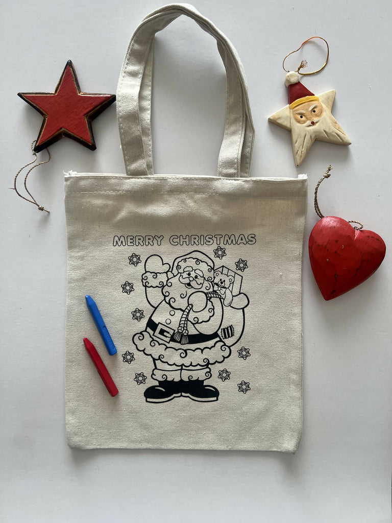 DIY Colouring Santa Claus Goody Bag