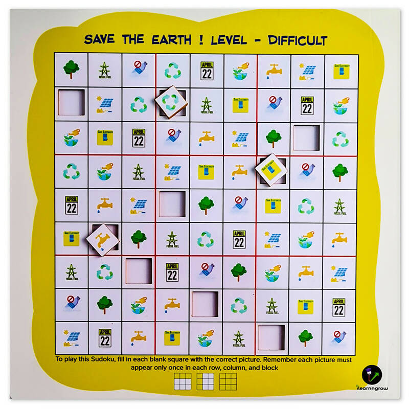 Save The Earth Sudoku - Level Difficult