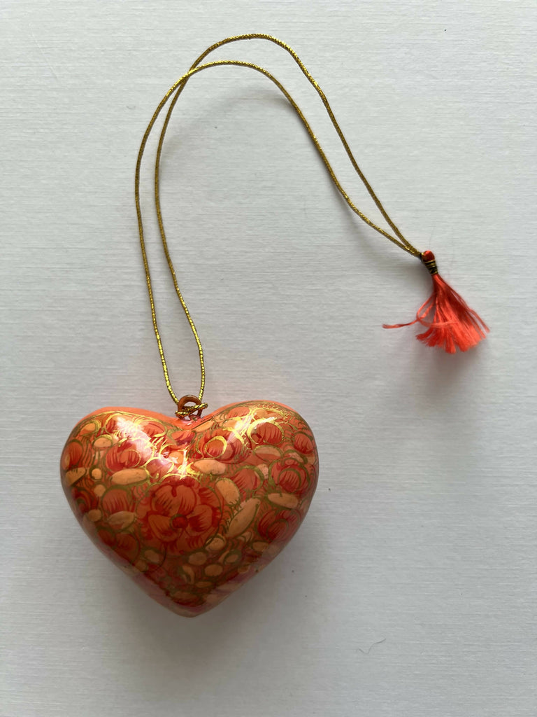 Little Red Heart Christmas Ornament